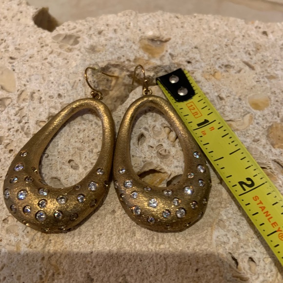Rivka Friedman Gold Clad Crystal Earrings - Picture 8 of 11